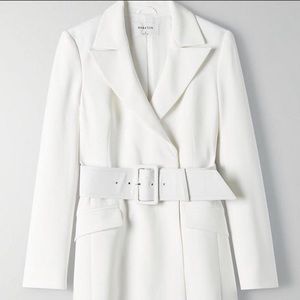 Aritzia Mini Blazer Dress White sz 8